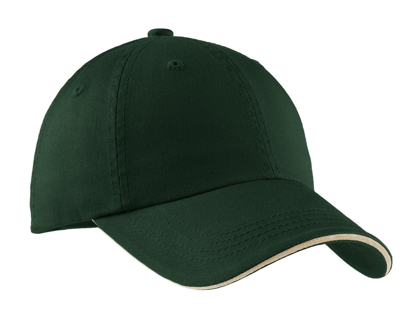 Port Authority Sandwich Bill Cap with Striped Closure. C830 - Dresses Max