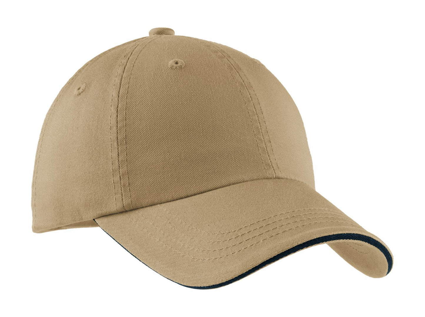 Port Authority Sandwich Bill Cap with Striped Closure. C830 - Dresses Max