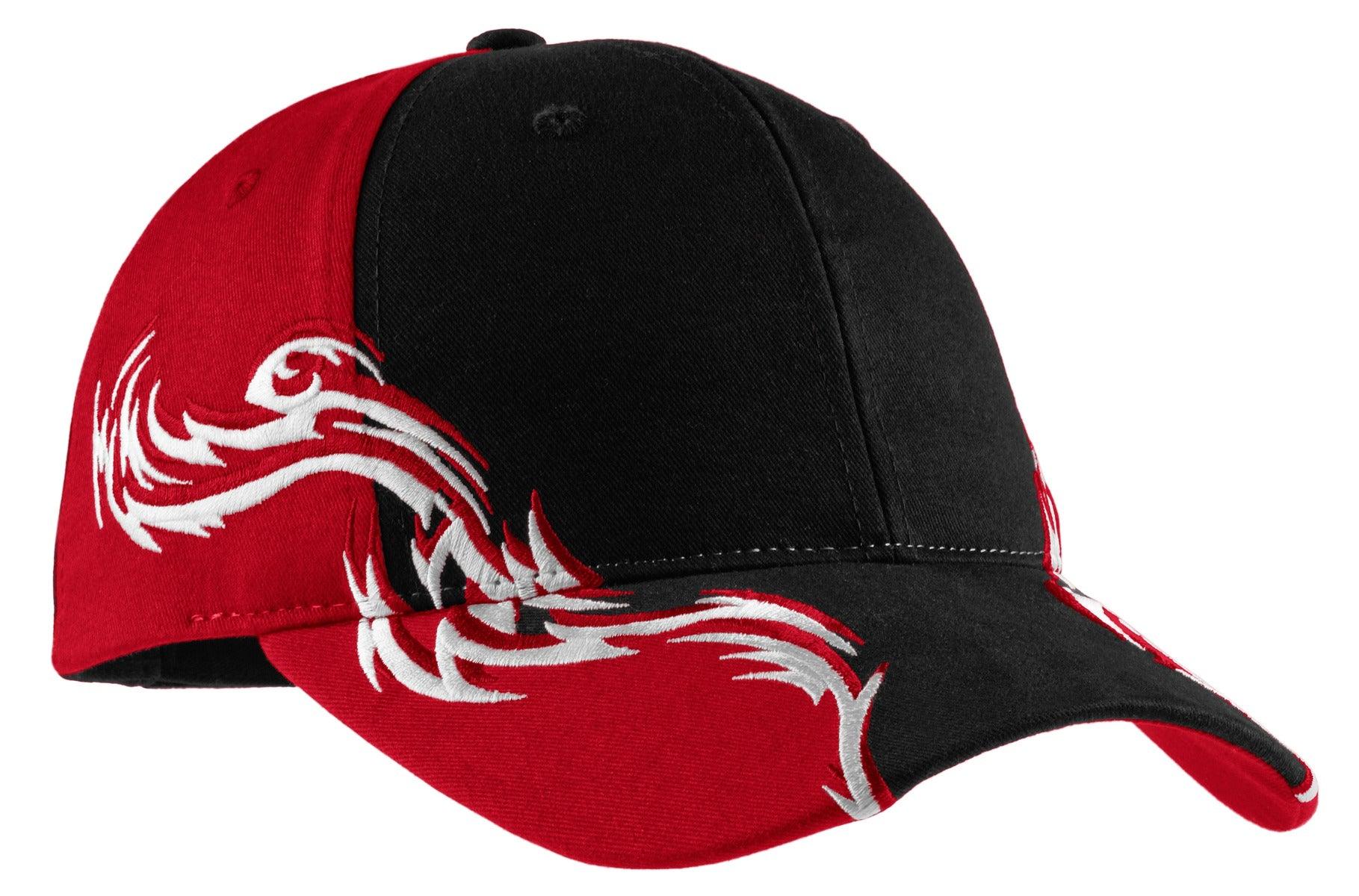 Port Authority Colorblock Racing Cap with Flames. C859 - Dresses Max