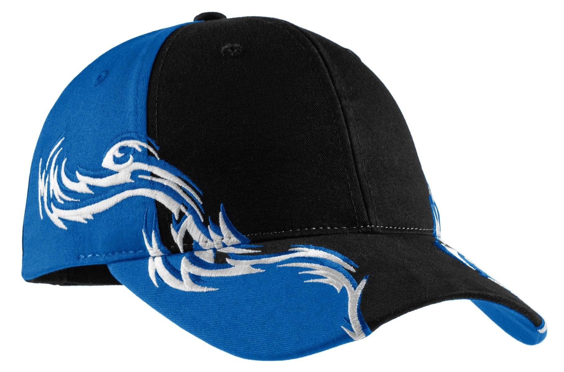 Port Authority Colorblock Racing Cap with Flames. C859 - Dresses Max