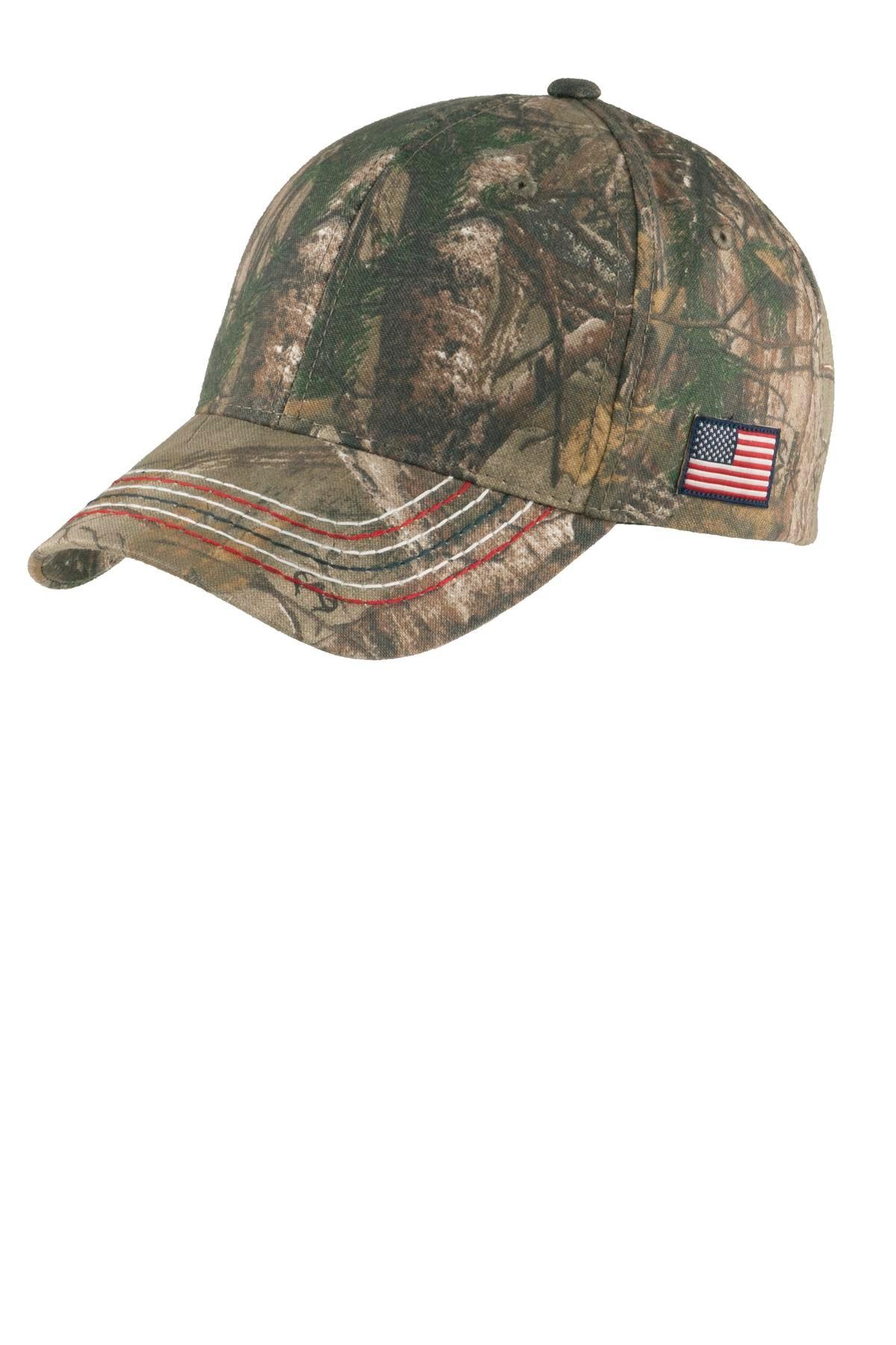 Port & Company Port Authority Americana Contrast Stitch Camouflage Cap. C909 - Dresses Max