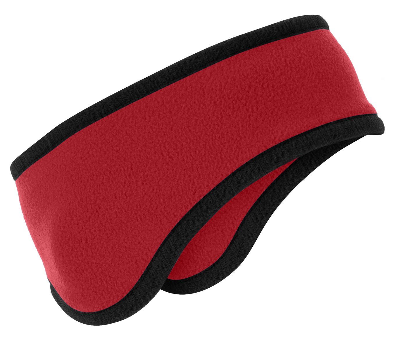 Port Authority Two-Color Fleece Headband. C916 - Dresses Max
