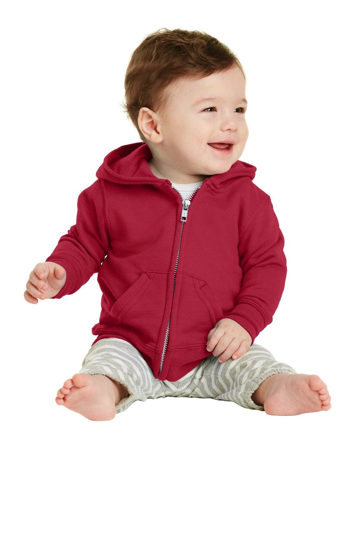 Port & Company Infant Core Fleece Full-Zip Hooded Sweatshirt. CAR78IZH - Dresses Max