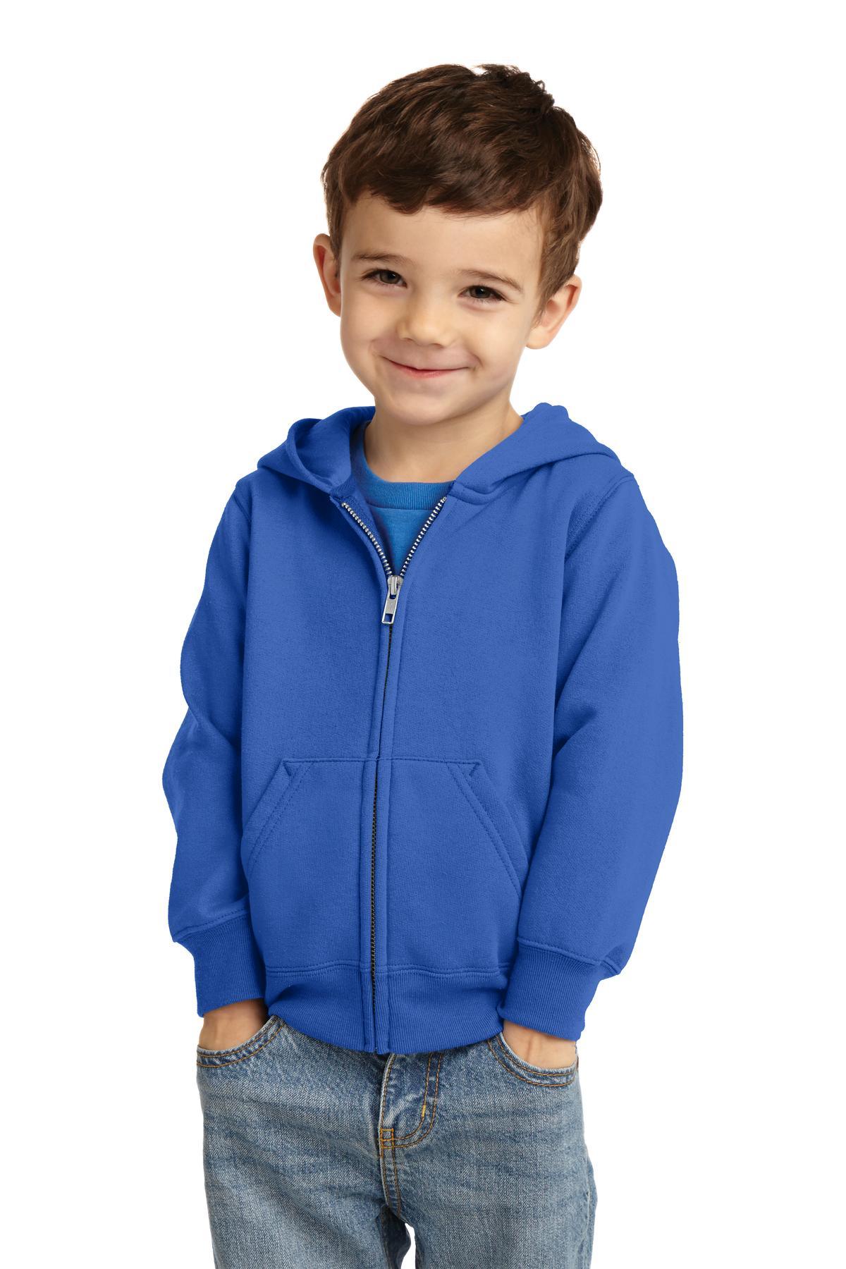 Port & Company Toddler Core Fleece Full-Zip Hooded Sweatshirt. CAR78TZH - Dresses Max