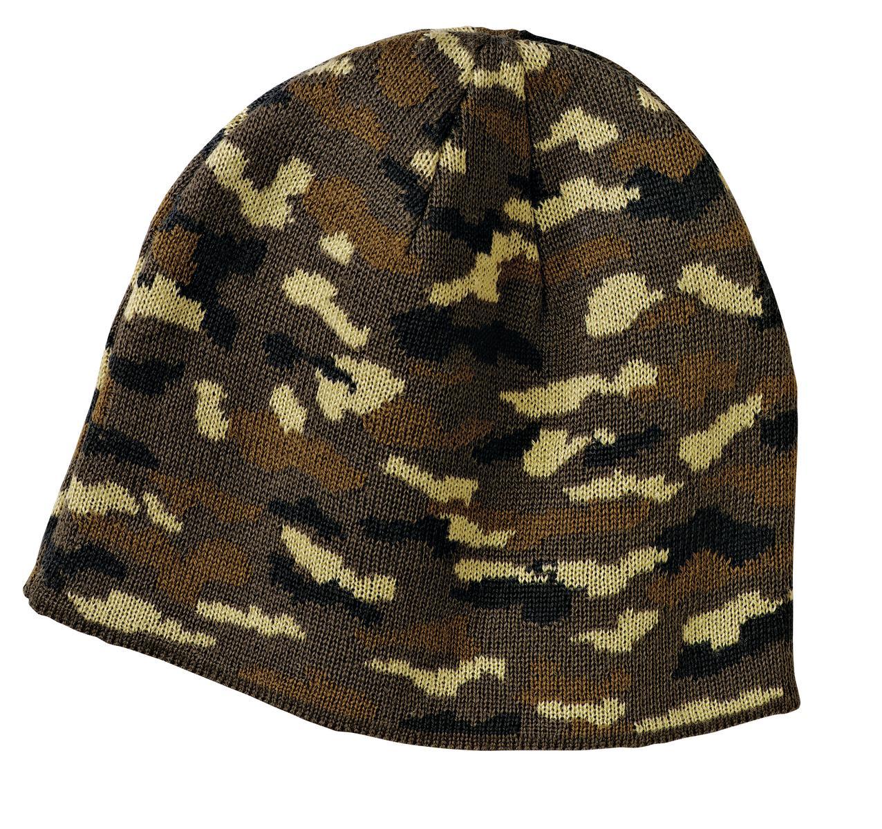 Port & Company Camo Beanie Cap. CP91C - Dresses Max