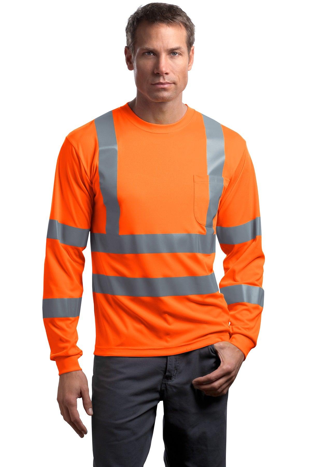 CornerStone - ANSI 107 Class 3 Long Sleeve Snag-Resistant Reflective T-Shirt. CS409 - Dresses Max