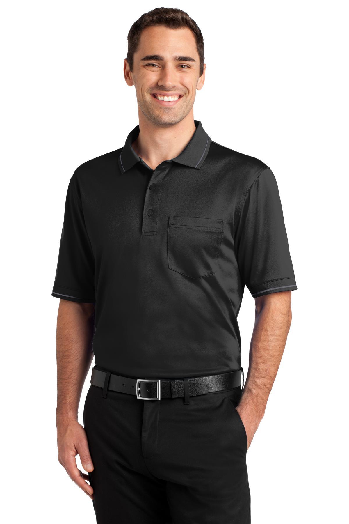 CornerStone Select Snag-Proof Tipped Pocket Polo. CS415 - Dresses Max