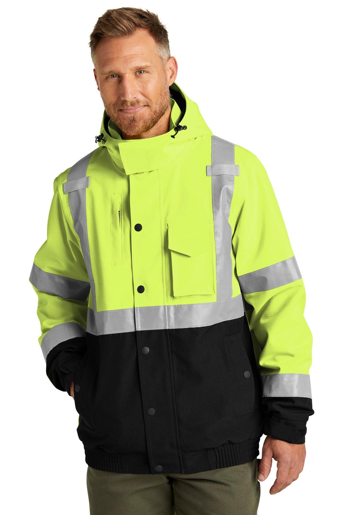 CornerStone ANSI 107 Class 3 Waterproof Insulated Ripstop Bomber Jacket CSJ501 - Dresses Max