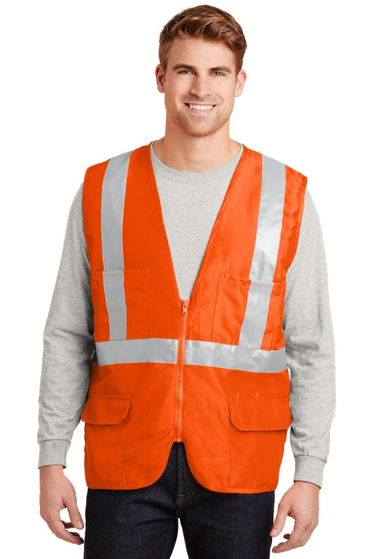 CornerStone - ANSI 107 Class 2 Mesh Back Safety Vest. CSV405 - Dresses Max