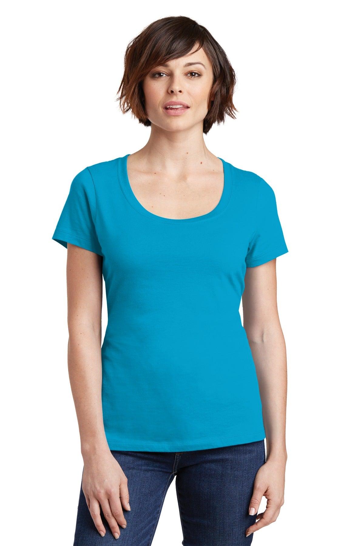 District Women's Perfect Weight Scoop Tee. DM106L - Dresses Max