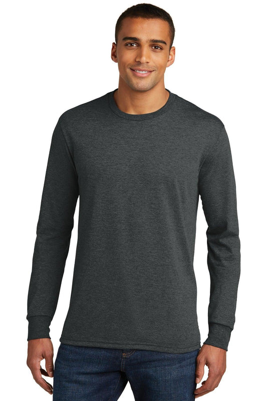 District Perfect Tri Long Sleeve Tee . DM132 - Dresses Max