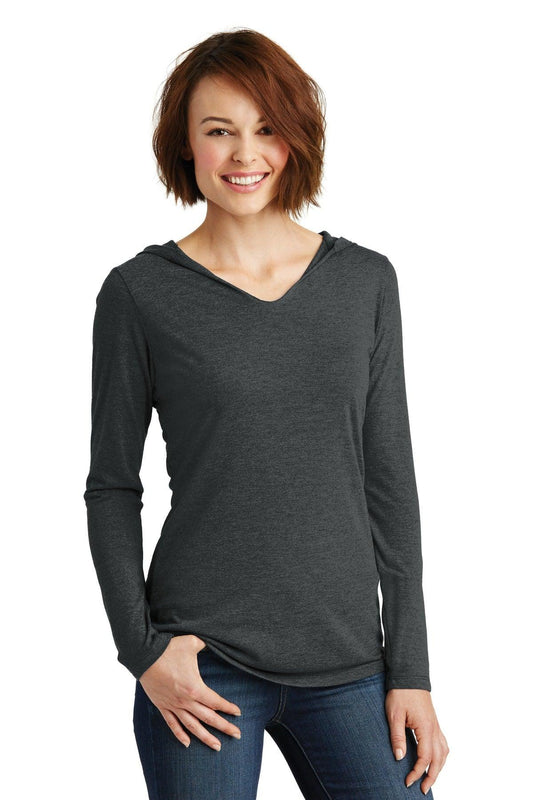 District Women's Perfect Tri Long Sleeve Hoodie. DM139L - Dresses Max