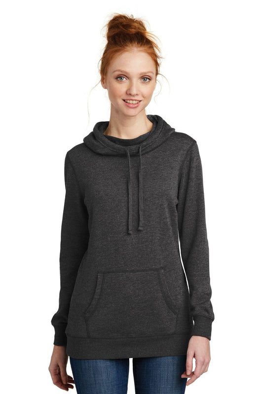 District Women's Lightweight Fleece Hoodie. DM493 - Dresses Max