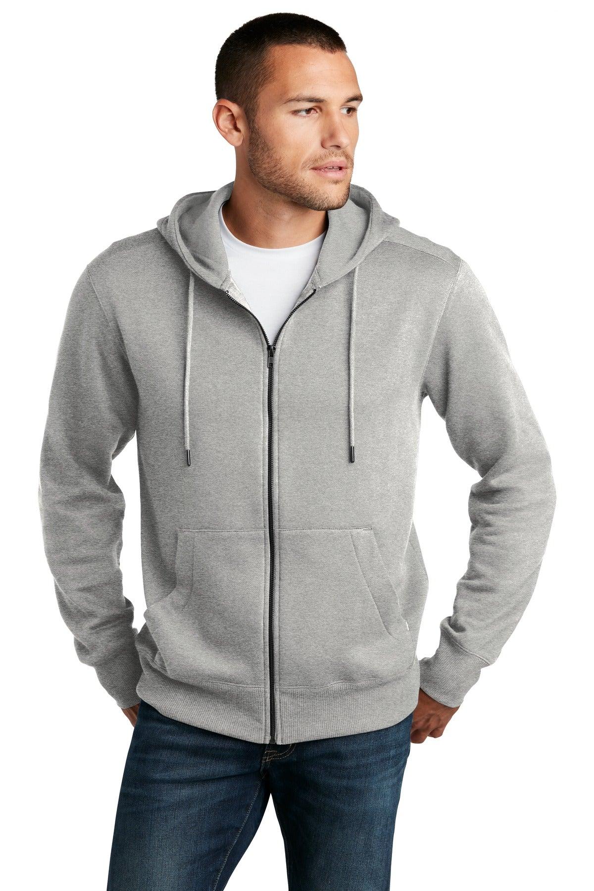 District Perfect Weight Fleece Full-Zip Hoodie DT1103 - Dresses Max