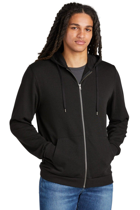 District Perfect Tri Fleece Full-Zip Hoodie DT1302 - Dresses Max