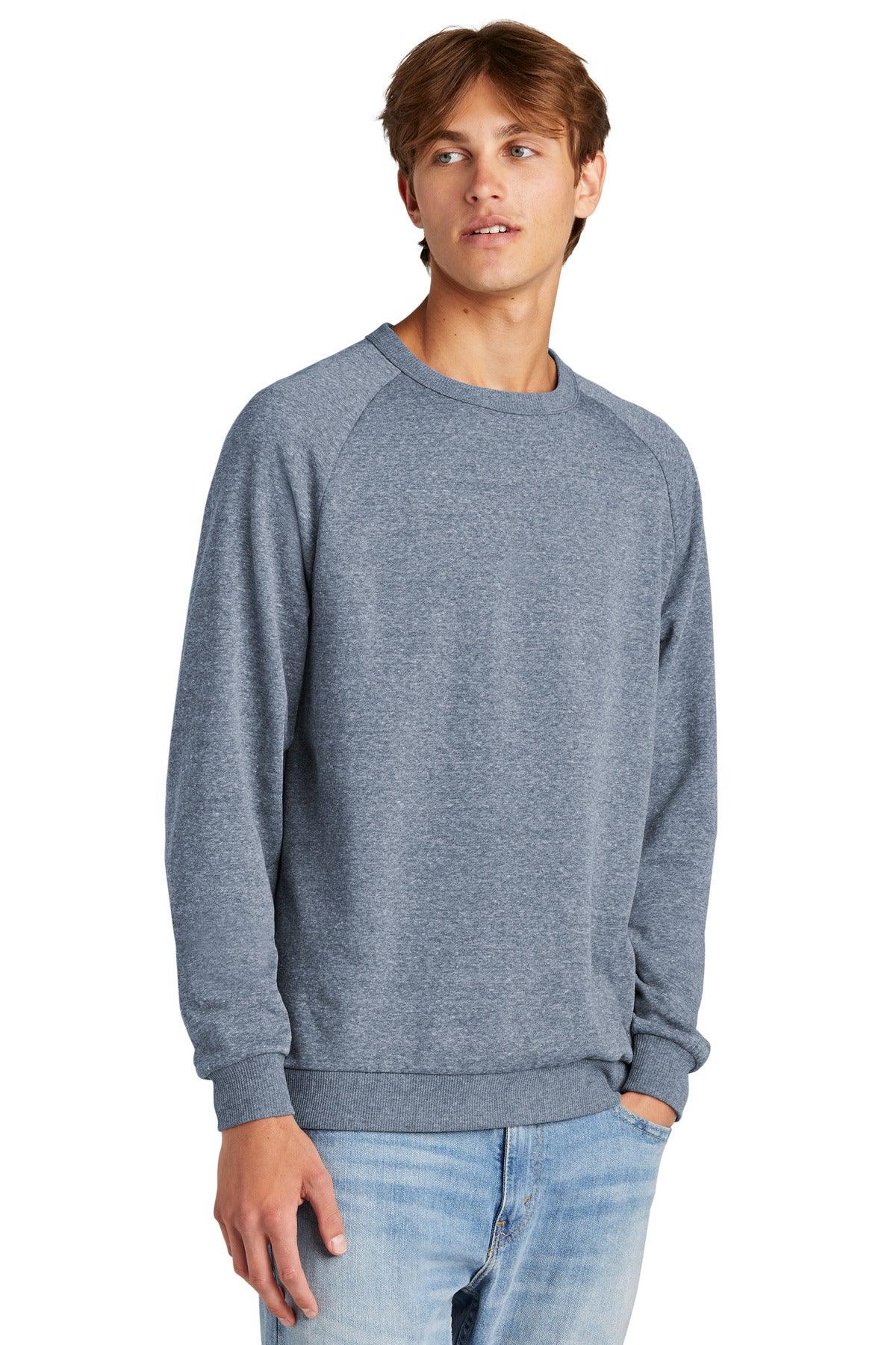 District Perfect Tri Fleece Crewneck Sweatshirt DT1304 - Dresses Max