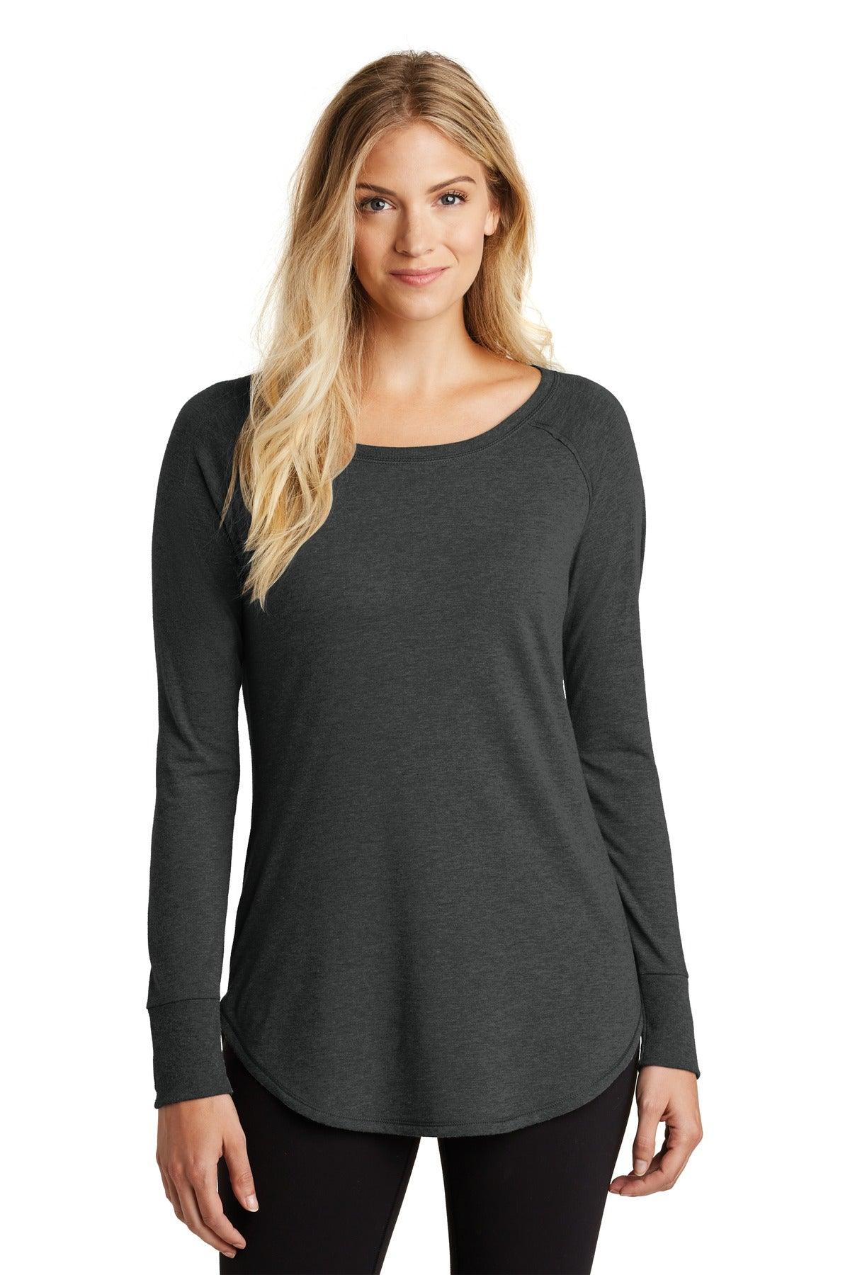 District Women's Perfect Tri Long Sleeve Tunic Tee. DT132L - Dresses Max