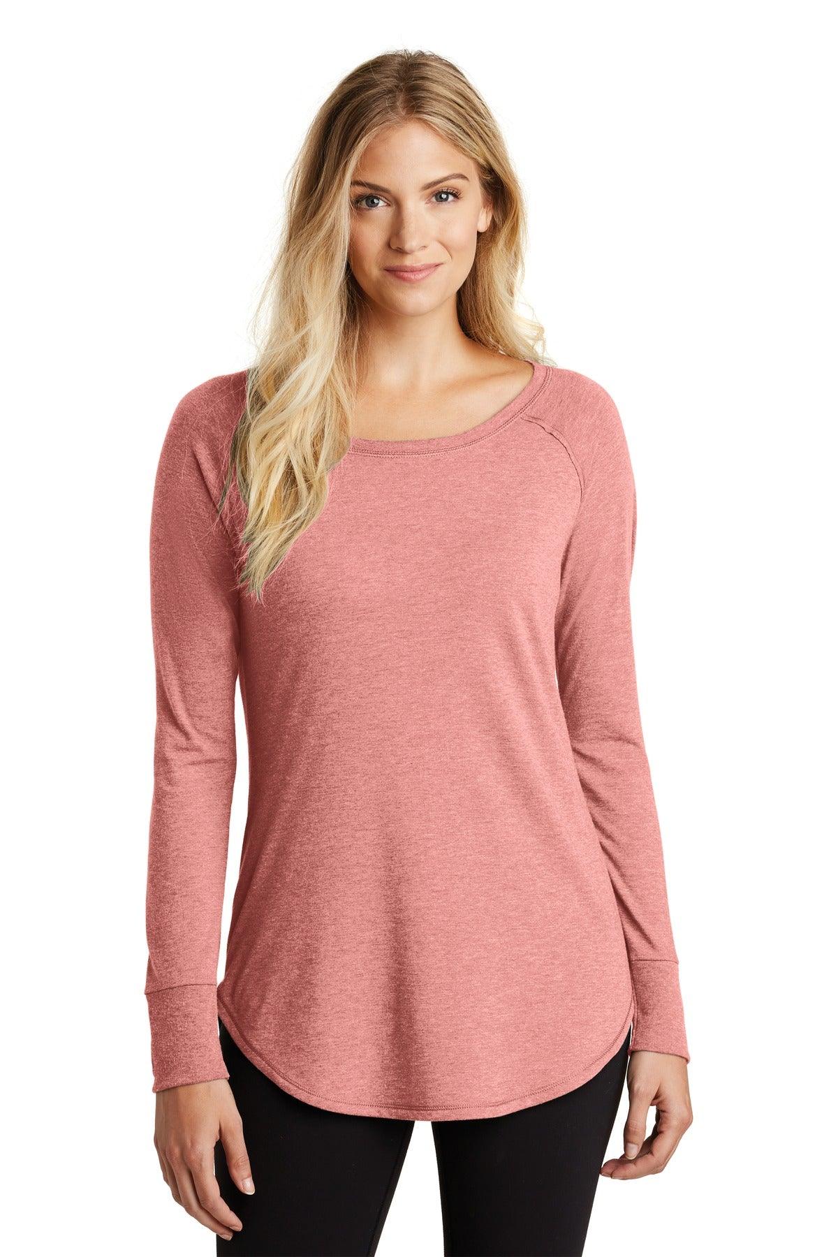 District Women's Perfect Tri Long Sleeve Tunic Tee. DT132L - Dresses Max