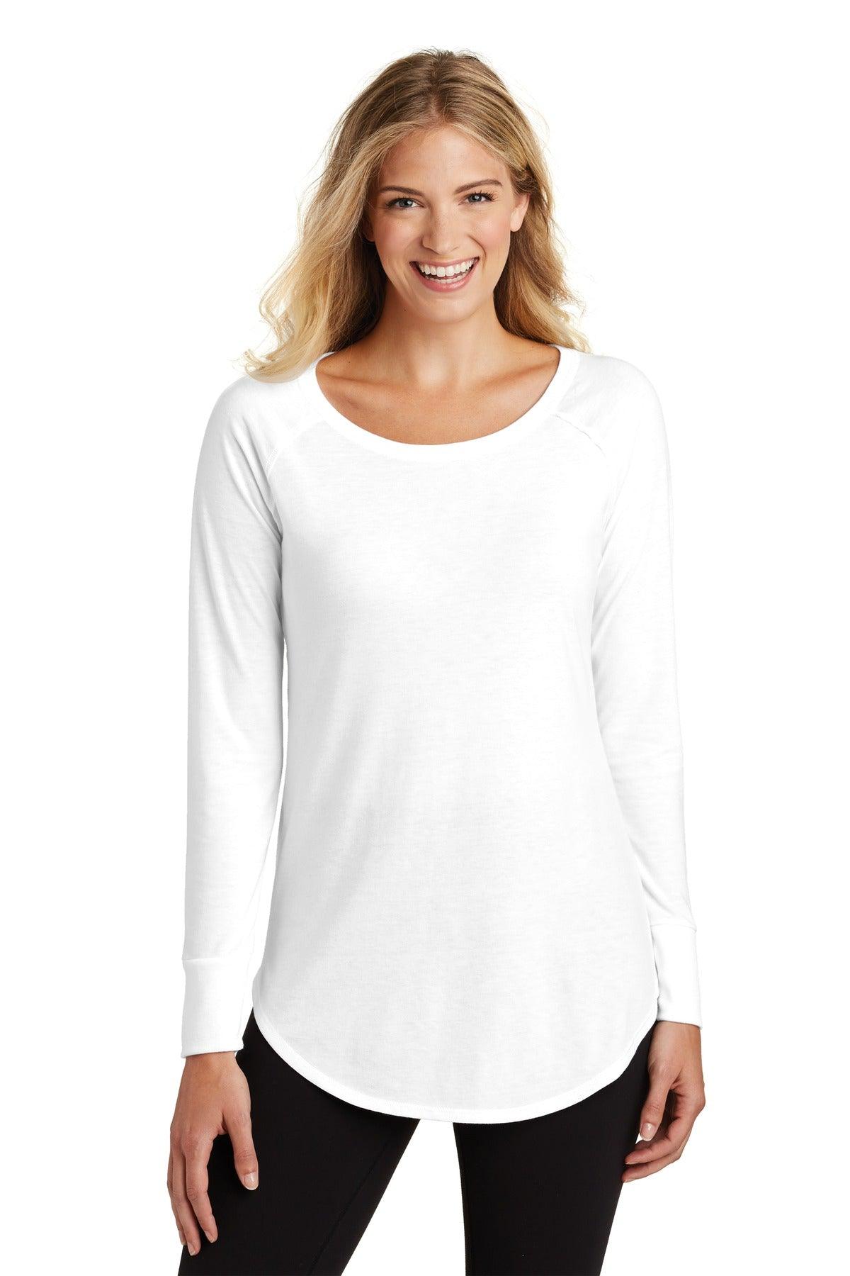District Women's Perfect Tri Long Sleeve Tunic Tee. DT132L - Dresses Max