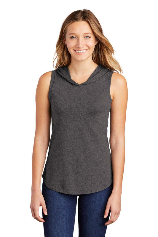 District Women's Perfect Tri Sleeveless Hoodie DT1375 - Dresses Max
