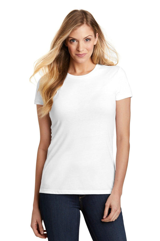 District Women's Fitted Perfect Tri Tee. DT155 - Dresses Max