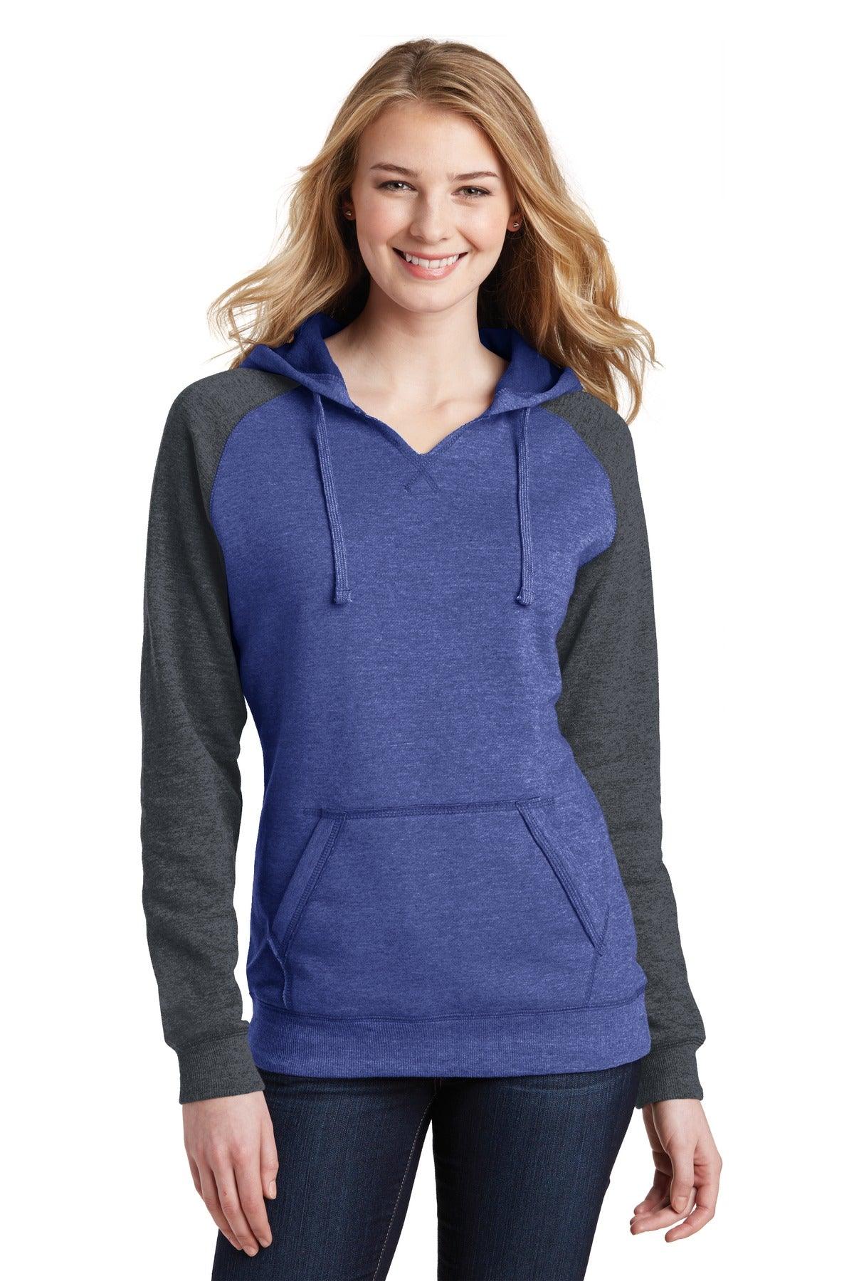 District Women's Lightweight Fleece Raglan Hoodie. DT296 - Dresses Max