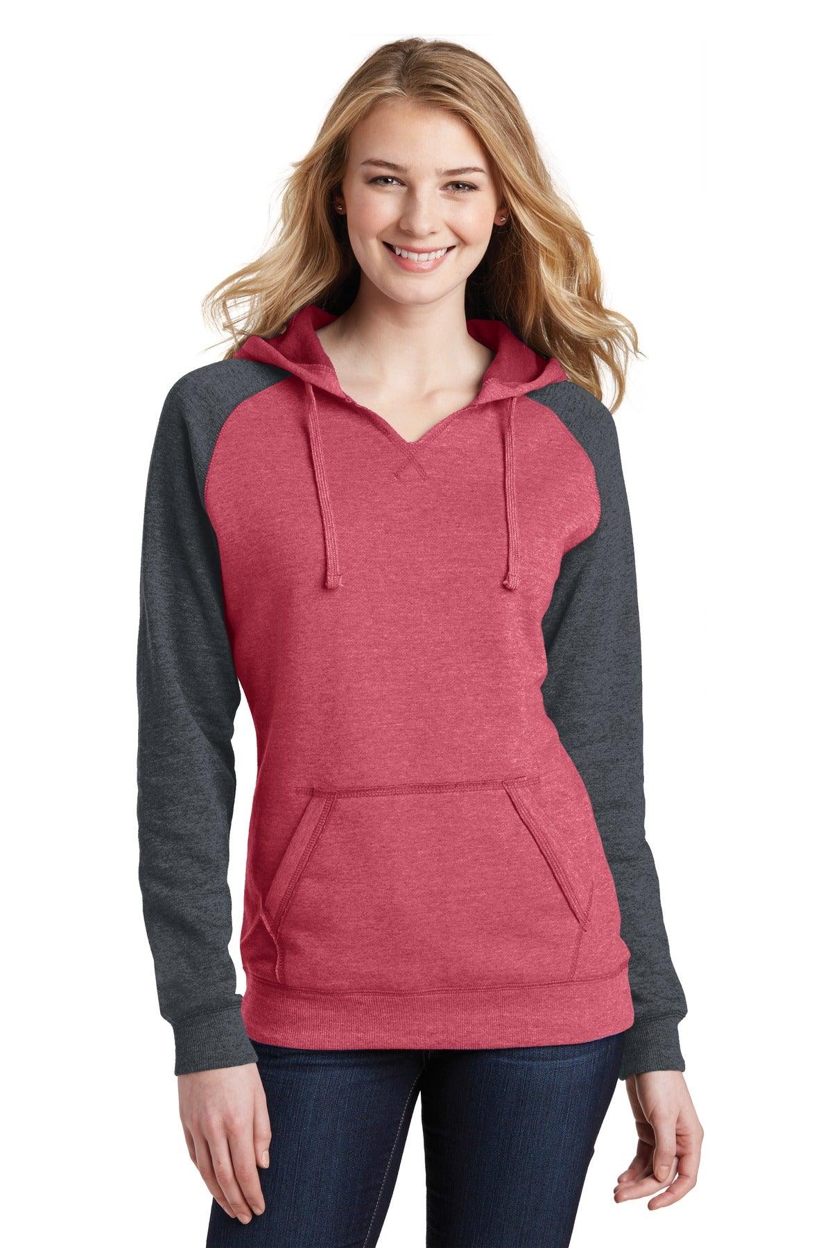 District Women's Lightweight Fleece Raglan Hoodie. DT296 - Dresses Max