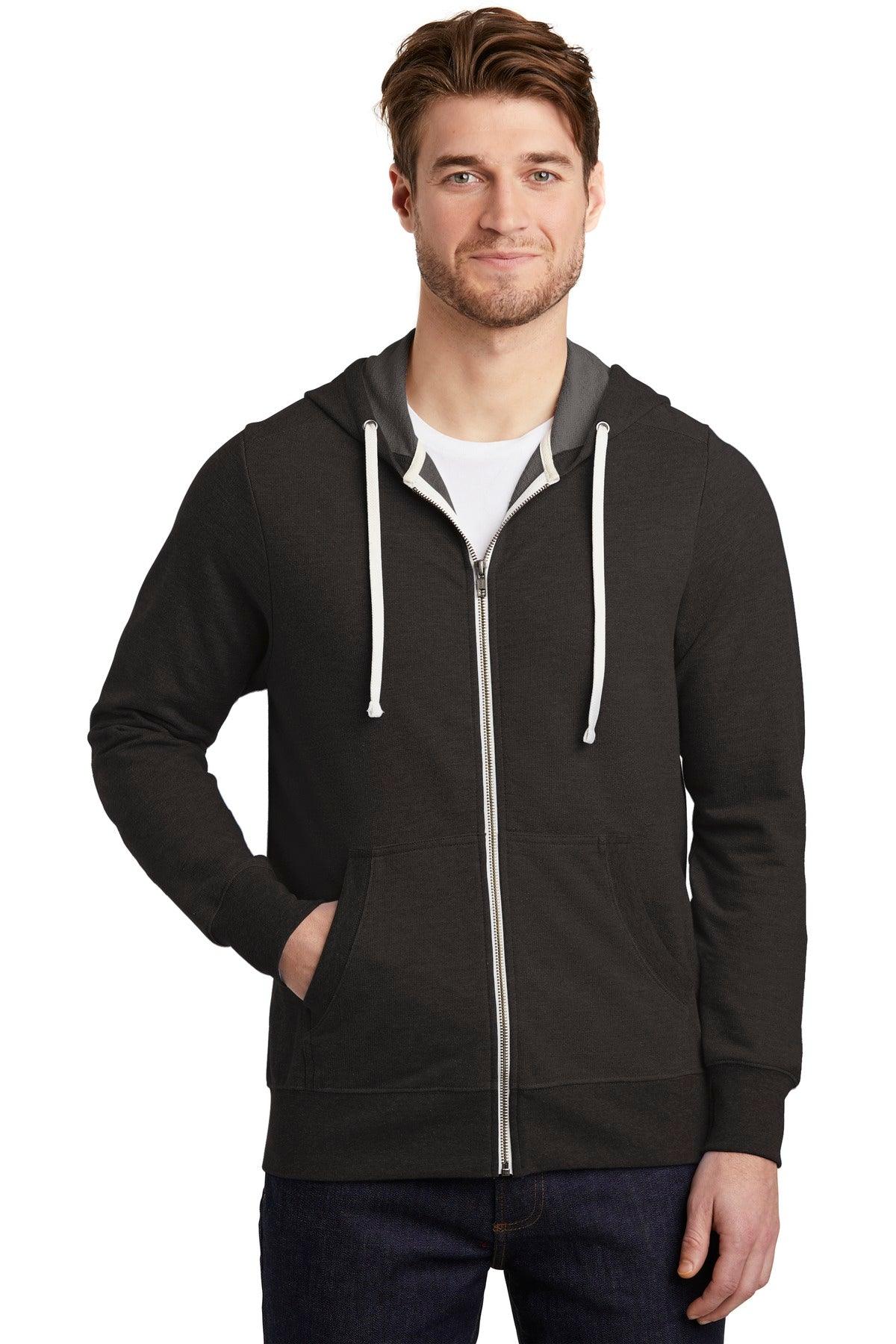 District Perfect Tri French Terry Full-Zip Hoodie. DT356 - Dresses Max