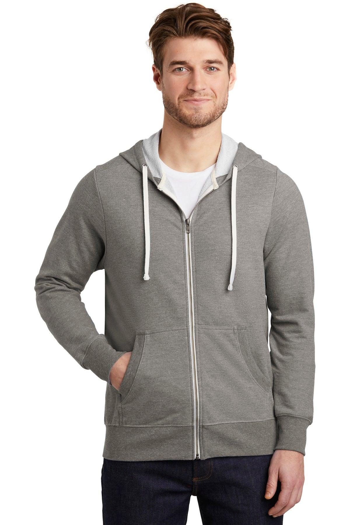 District Perfect Tri French Terry Full-Zip Hoodie. DT356 - Dresses Max