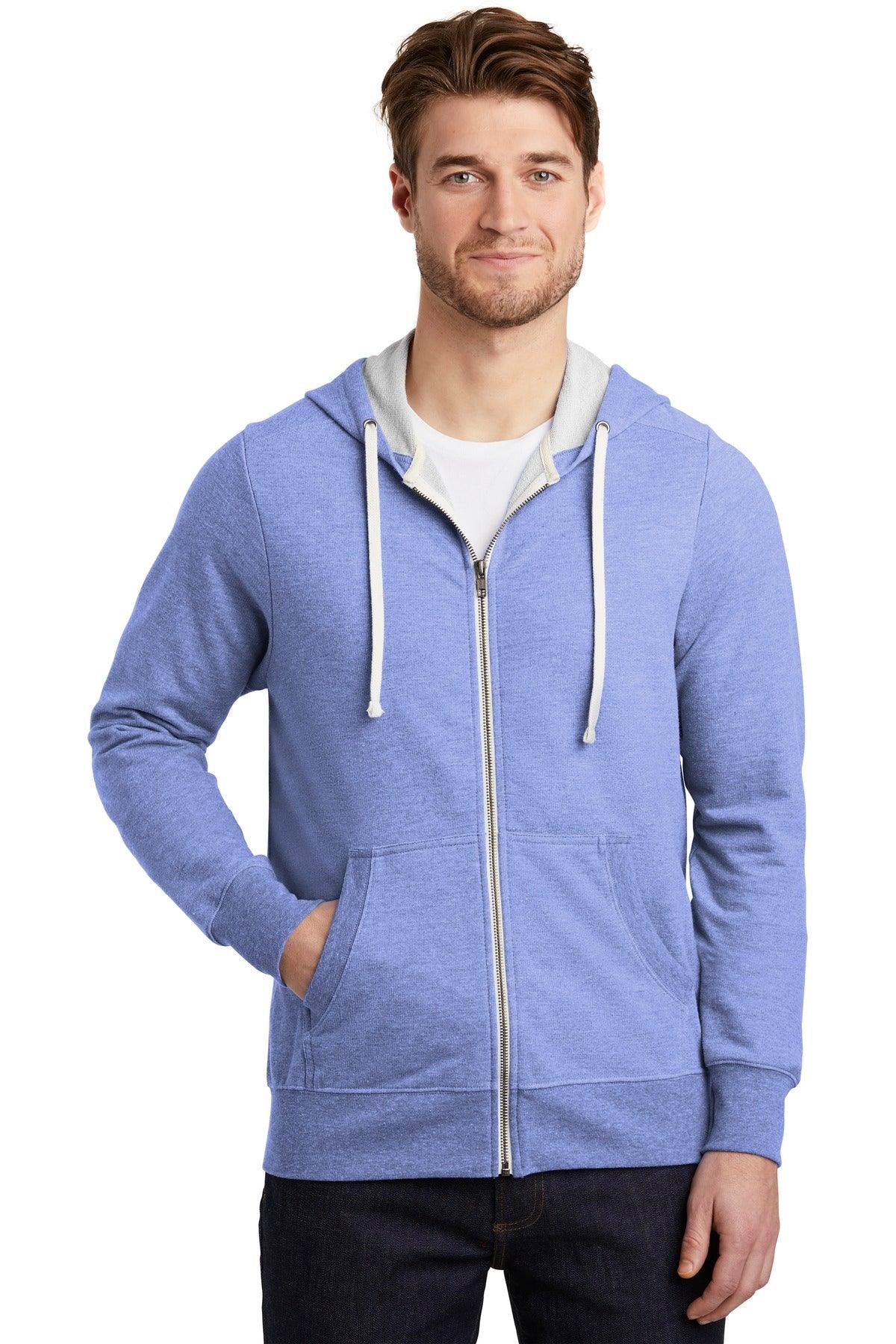 District Perfect Tri French Terry Full-Zip Hoodie. DT356 - Dresses Max