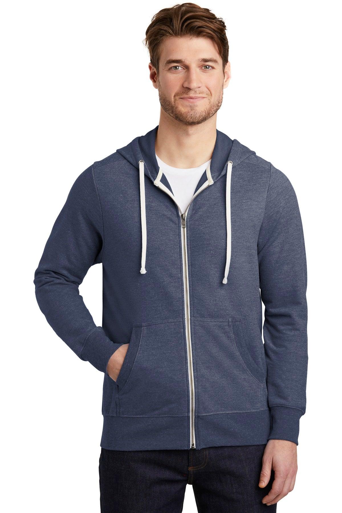 District Perfect Tri French Terry Full-Zip Hoodie. DT356 - Dresses Max
