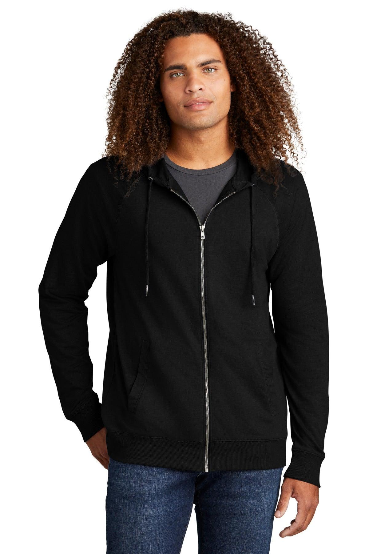 District Featherweight French Terry Full-Zip Hoodie DT573 - Dresses Max