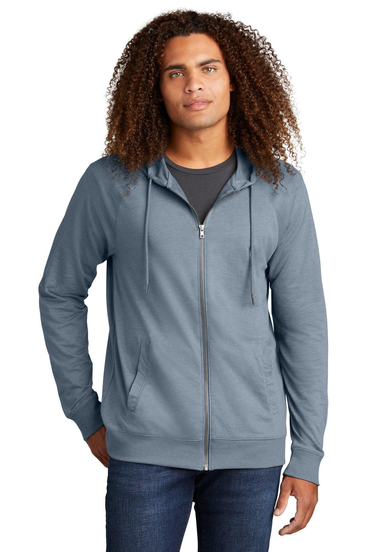 District Featherweight French Terry Full-Zip Hoodie DT573 - Dresses Max