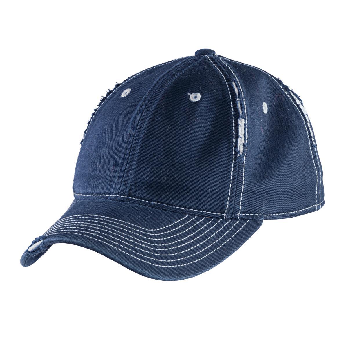 District Rip and Distressed Cap DT612 - Dresses Max