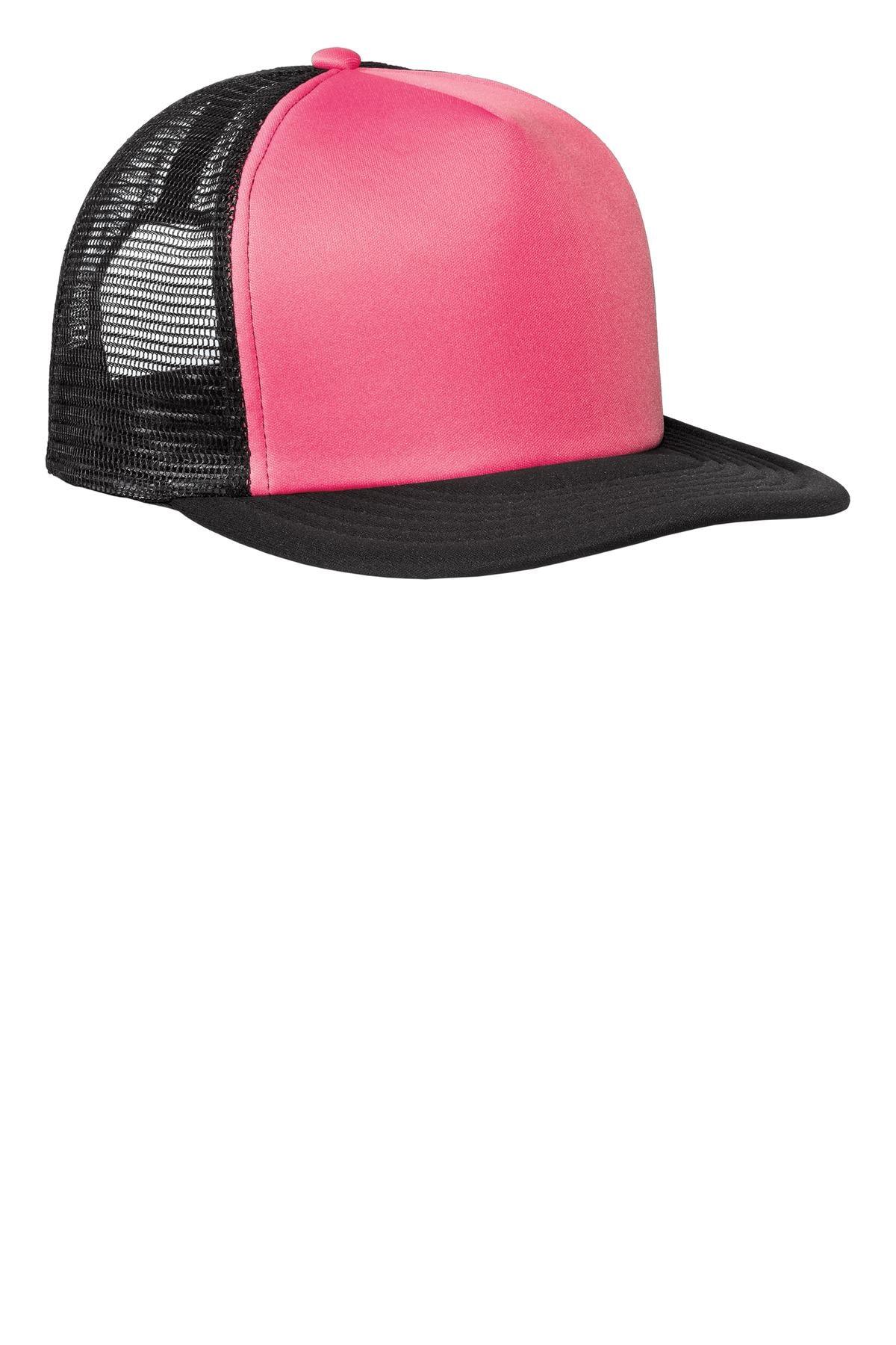 District Flat Bill Snapback Trucker Cap. DT624 - Dresses Max