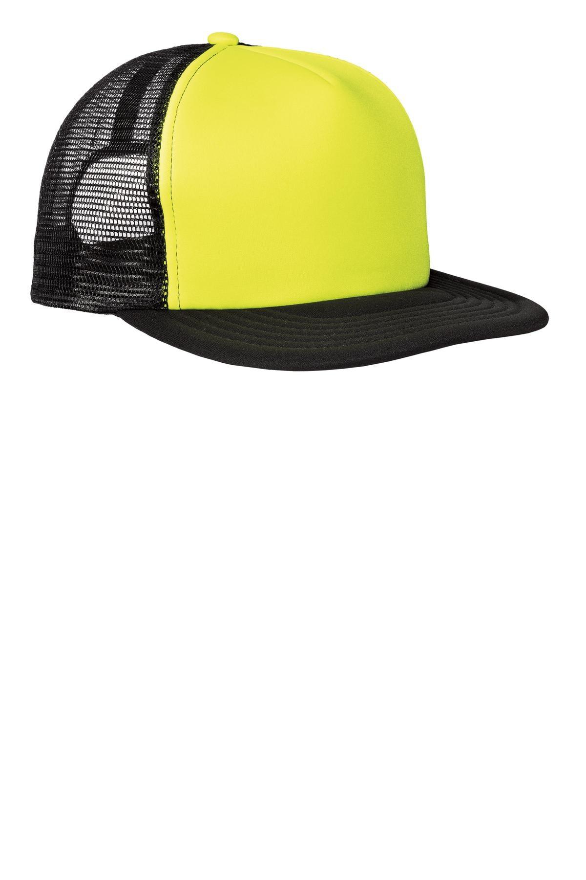 District Flat Bill Snapback Trucker Cap. DT624 - Dresses Max