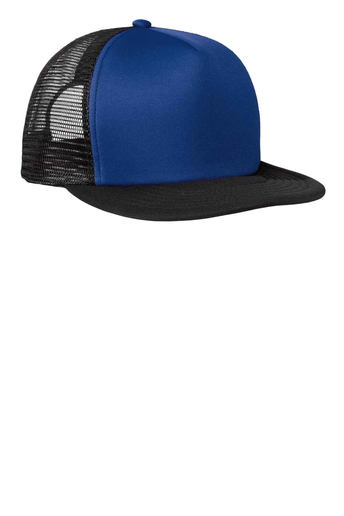 District Flat Bill Snapback Trucker Cap. DT624 - Dresses Max