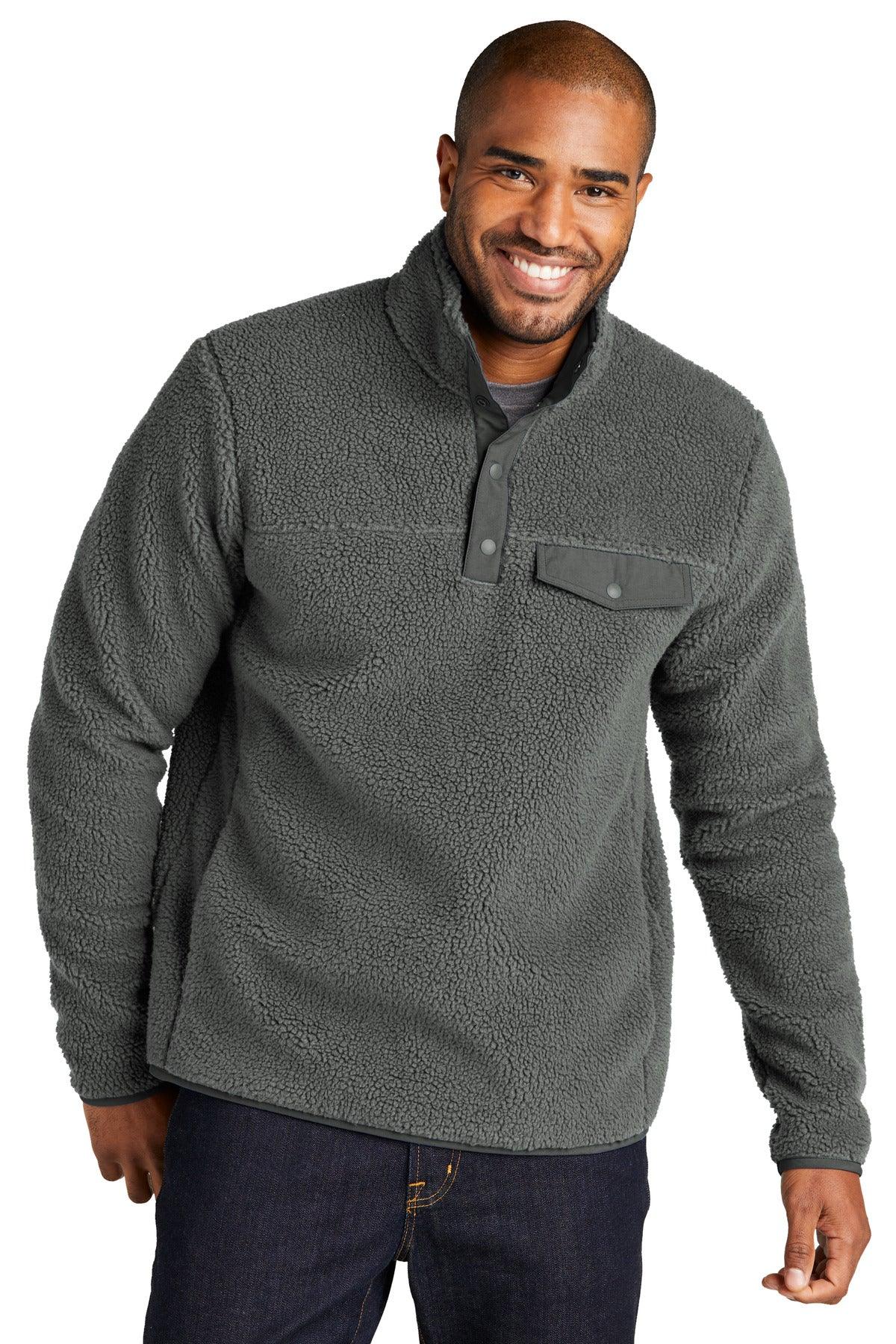 Port Authority Camp Fleece Snap Pullover F140 - Dresses Max