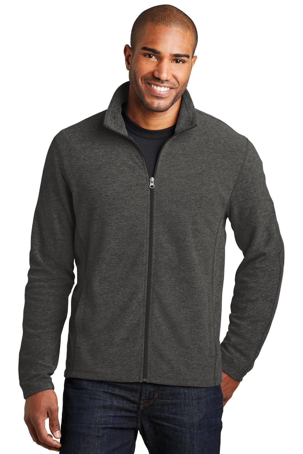 Port Authority Heather Microfleece Full-Zip Jacket. F235 - Dresses Max