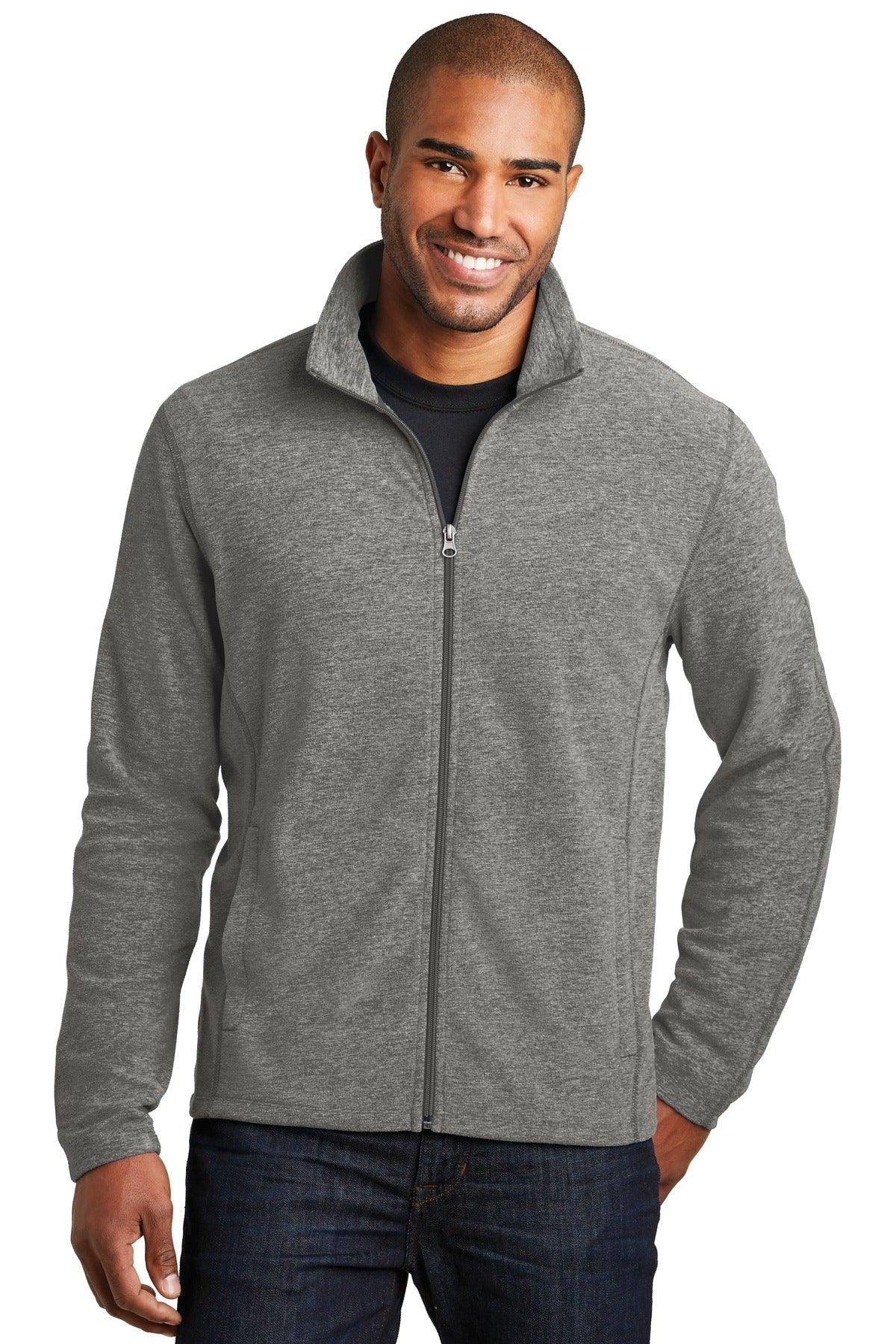 Port Authority Heather Microfleece Full-Zip Jacket. F235 - Dresses Max