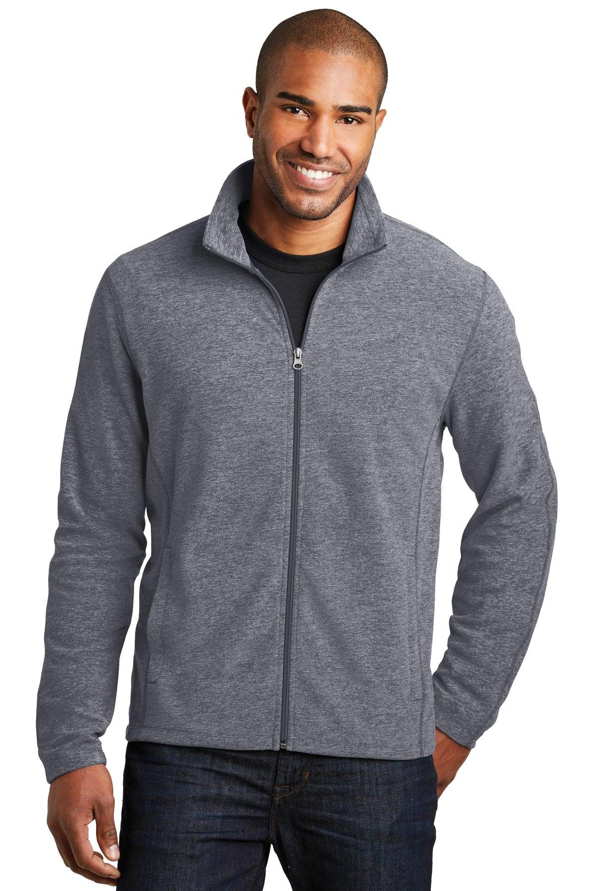 Port Authority Heather Microfleece Full-Zip Jacket. F235 - Dresses Max