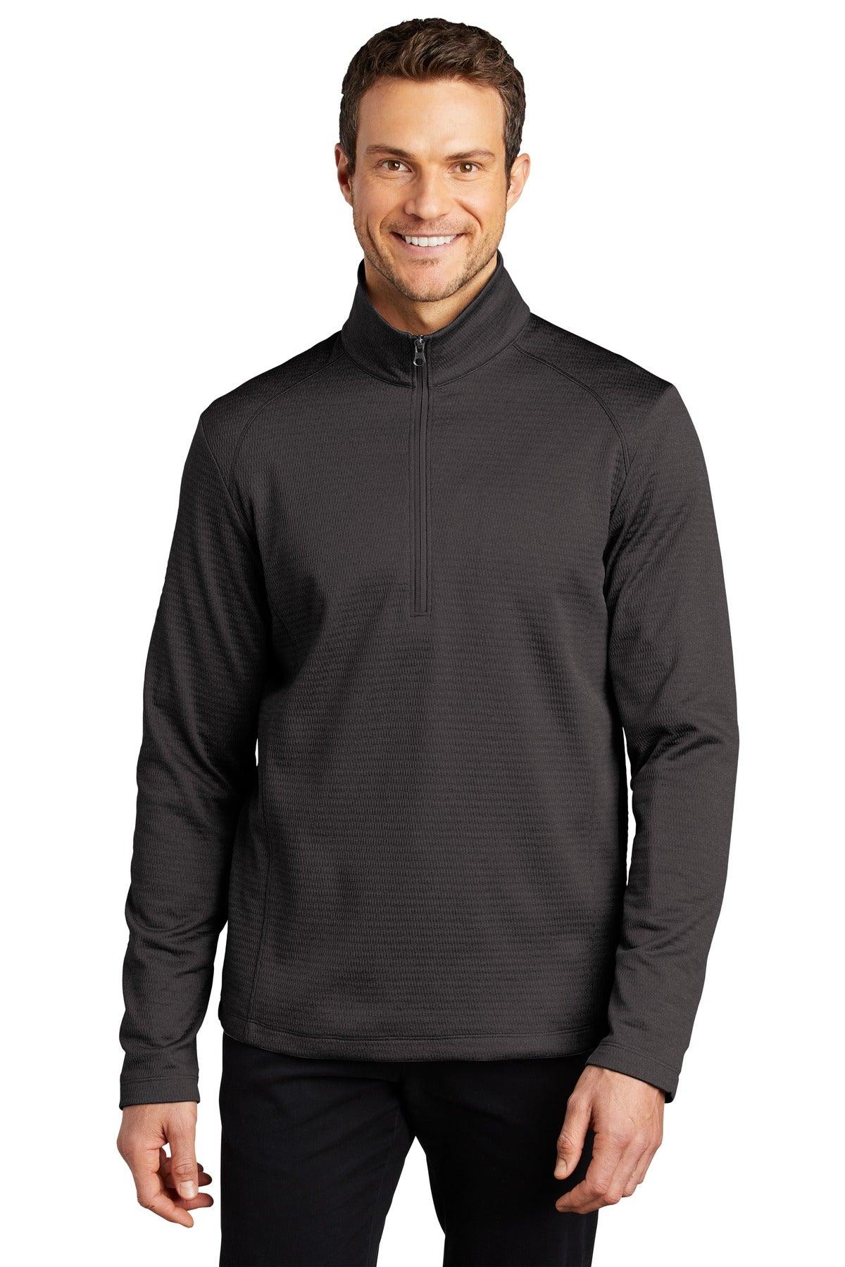 Port Authority Diamond Heather Fleece 1/4-Zip Pullover F248 - Dresses Max