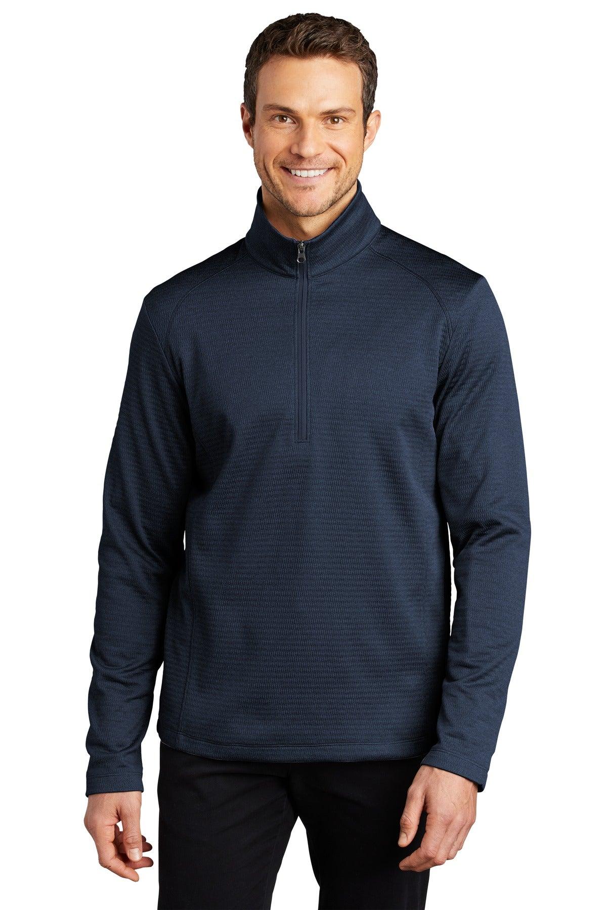 Port Authority Diamond Heather Fleece 1/4-Zip Pullover F248 - Dresses Max