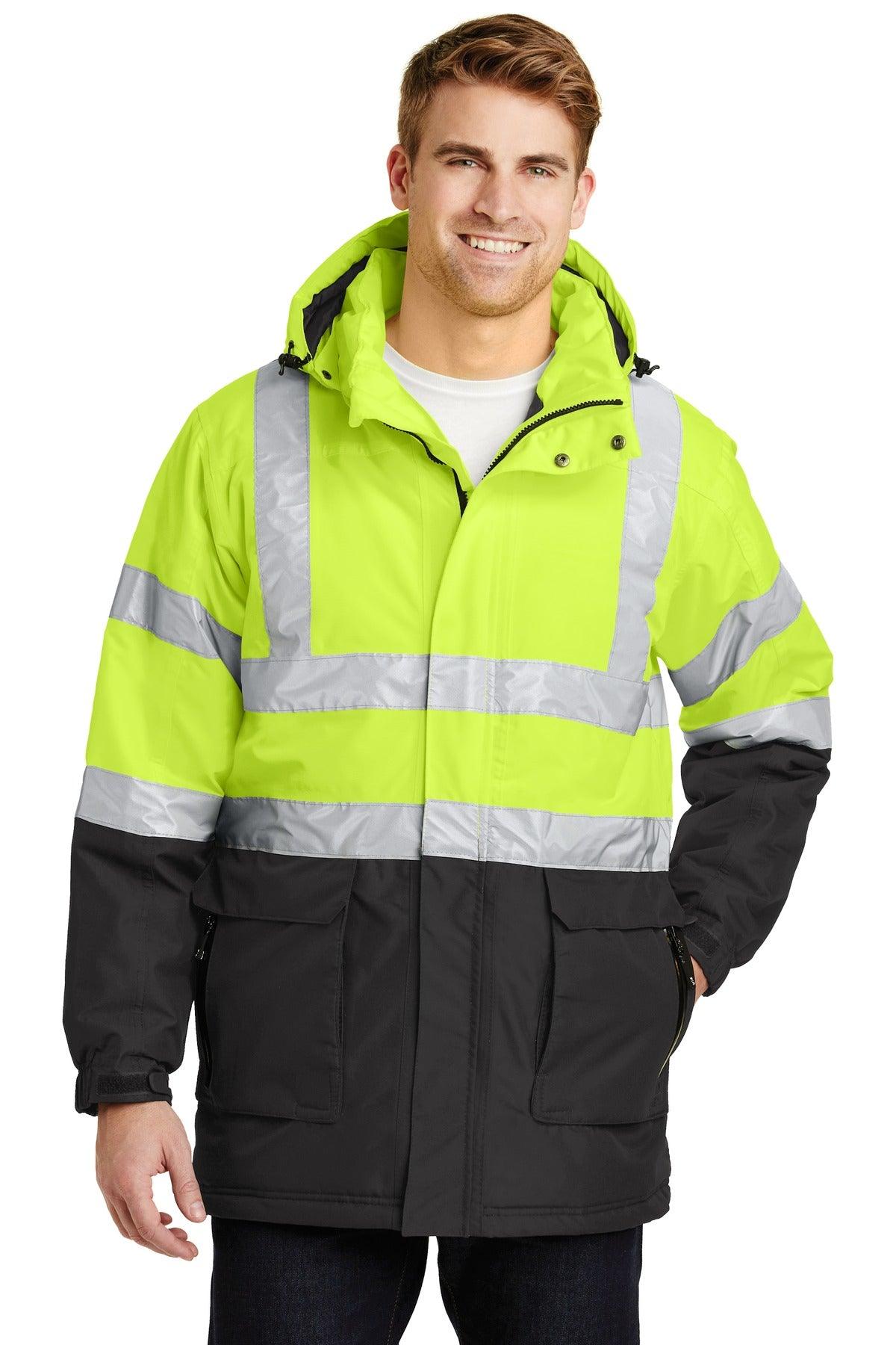 Port Authority ANSI 107 Class 3 Safety Heavyweight Parka. J799S - Dresses Max