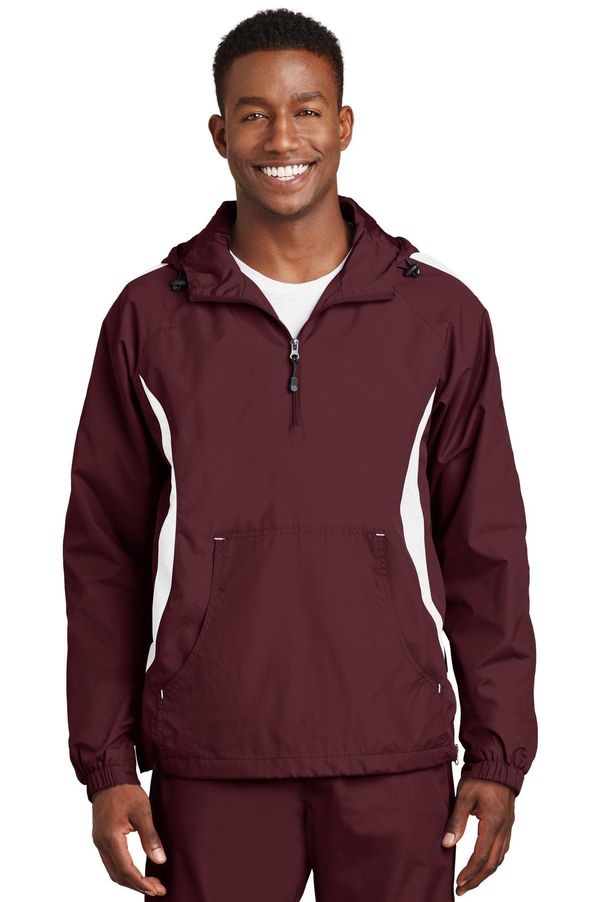 Sport-Tek Colorblock Raglan Anorak. JST63 - Dresses Max