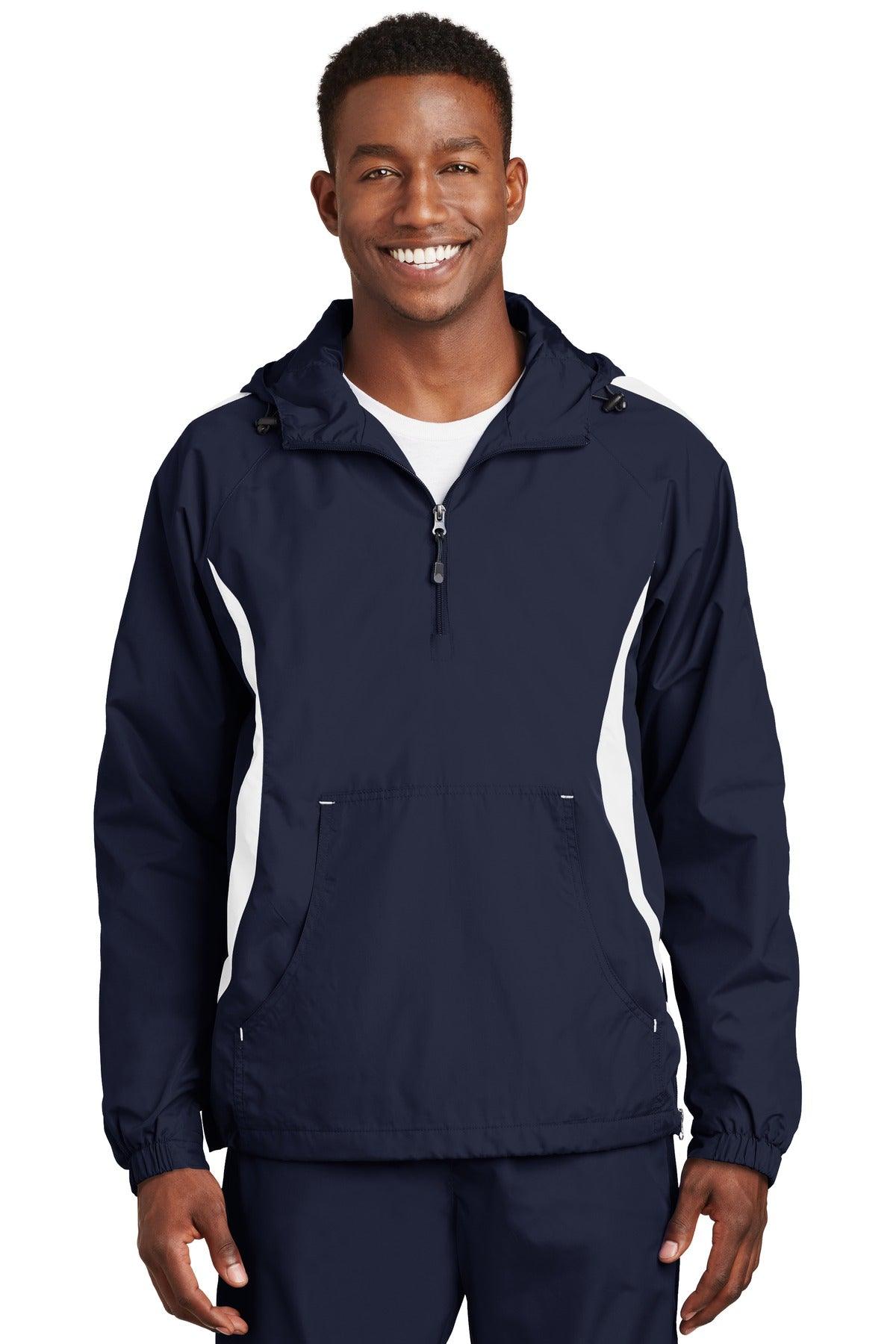 Sport-Tek Colorblock Raglan Anorak. JST63 - Dresses Max