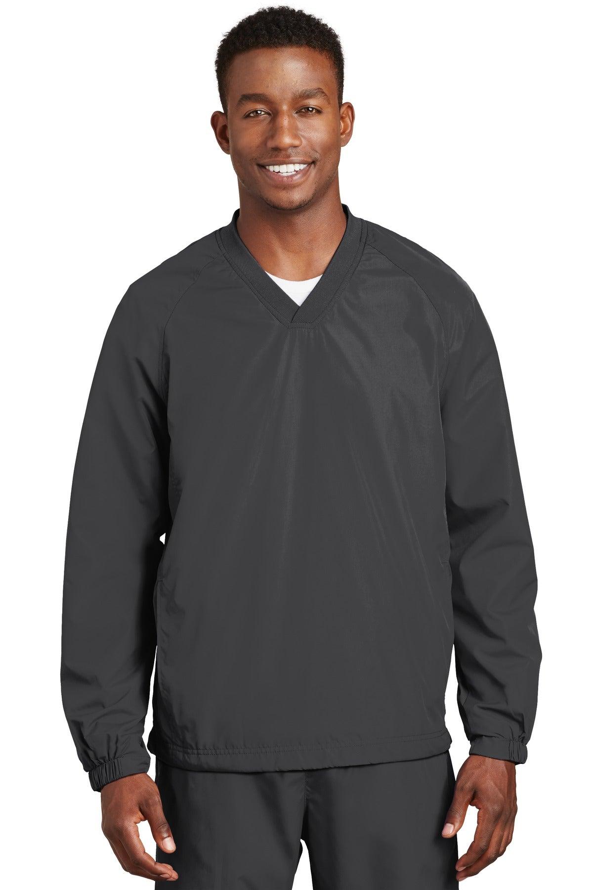 Sport-Tek V-Neck Raglan Wind Shirt. JST72 - Dresses Max