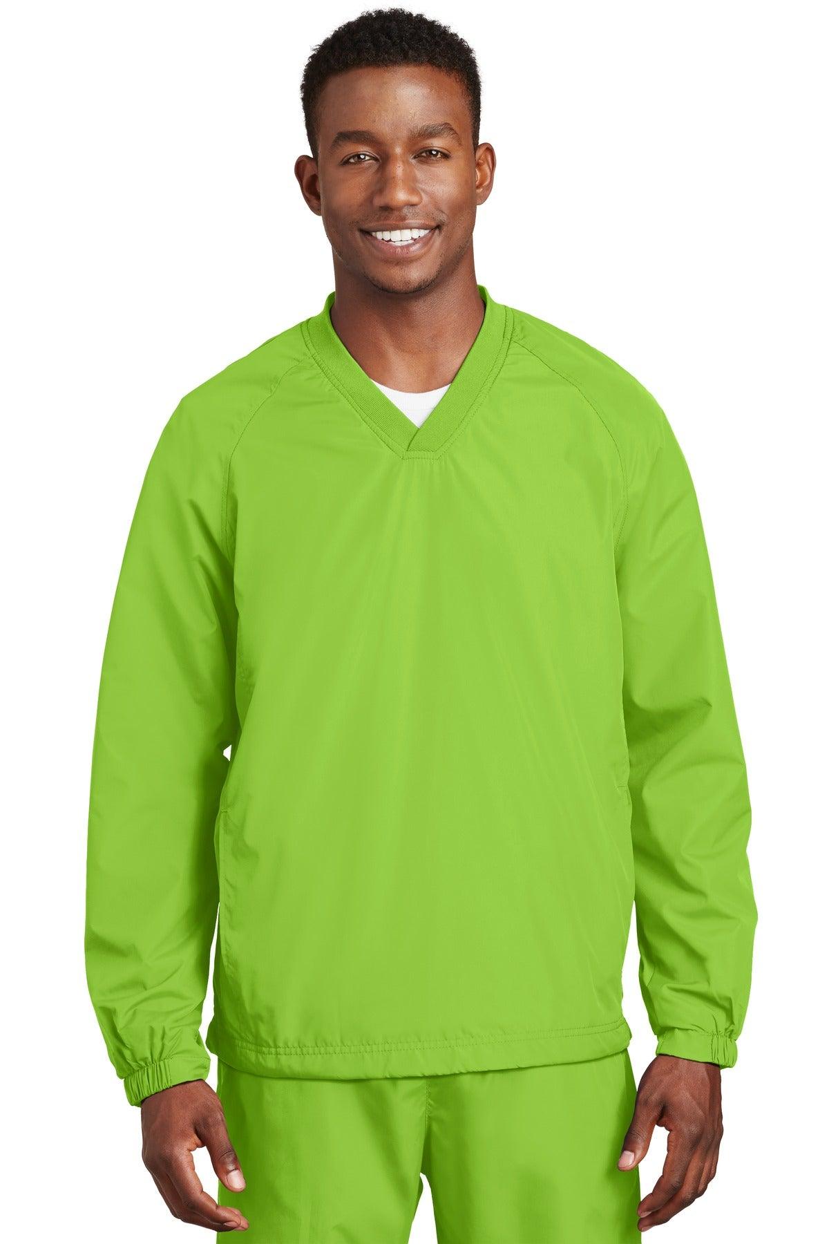 Sport-Tek V-Neck Raglan Wind Shirt. JST72 - Dresses Max