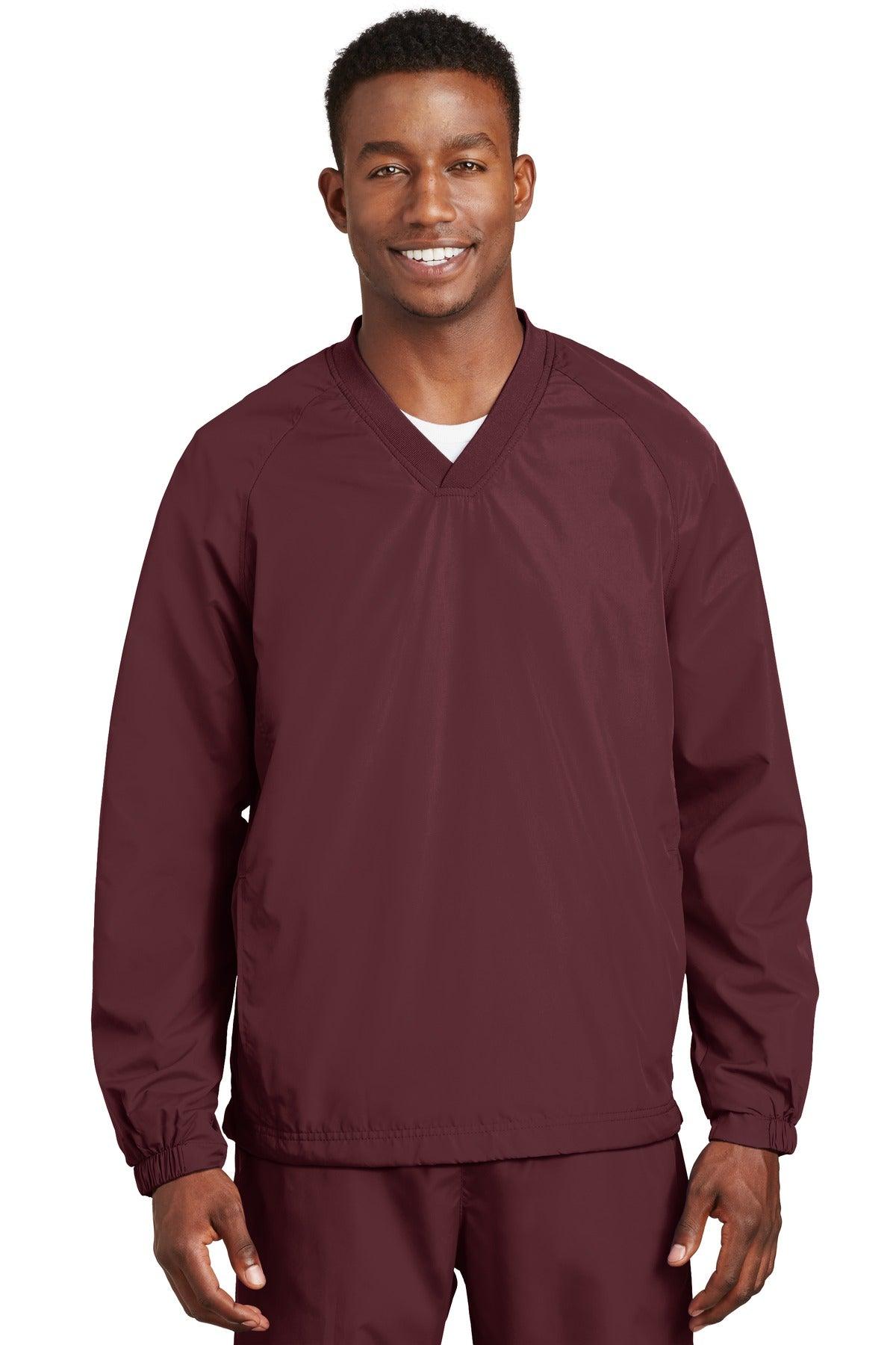 Sport-Tek V-Neck Raglan Wind Shirt. JST72 - Dresses Max