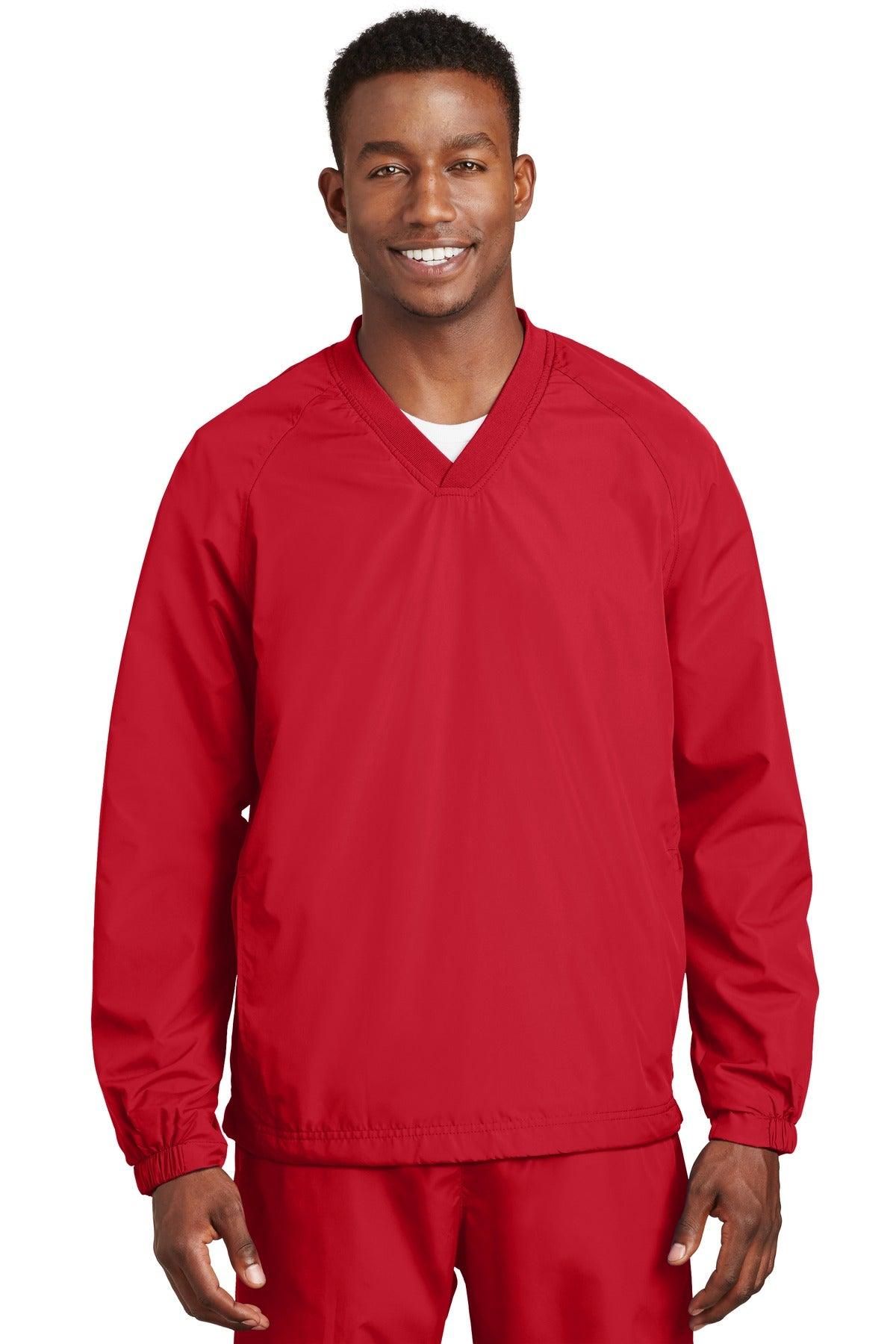 Sport-Tek V-Neck Raglan Wind Shirt. JST72 - Dresses Max